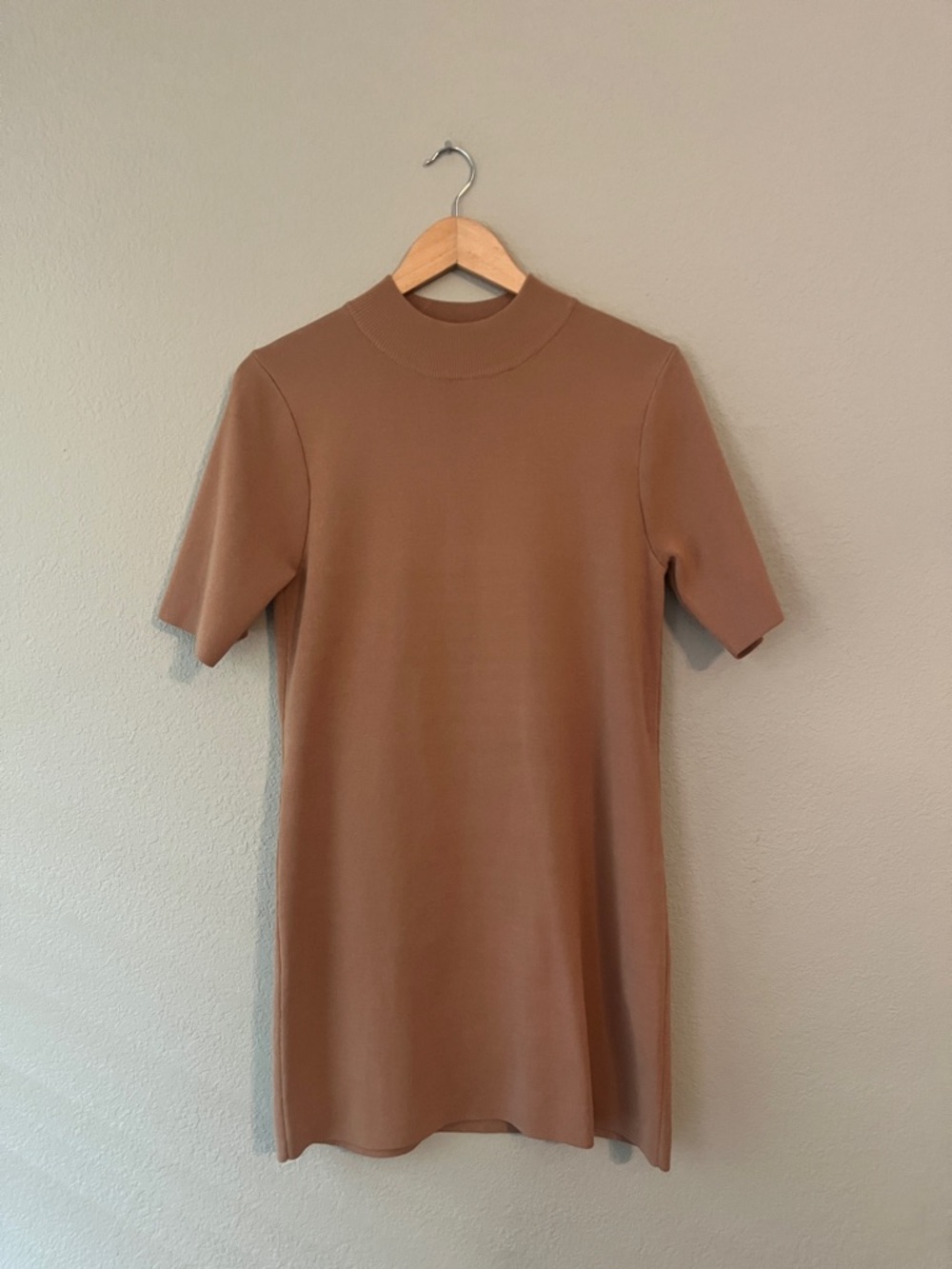 Nordstrom Seed Heritage Knit Shift Designer Dress - Camel Brown